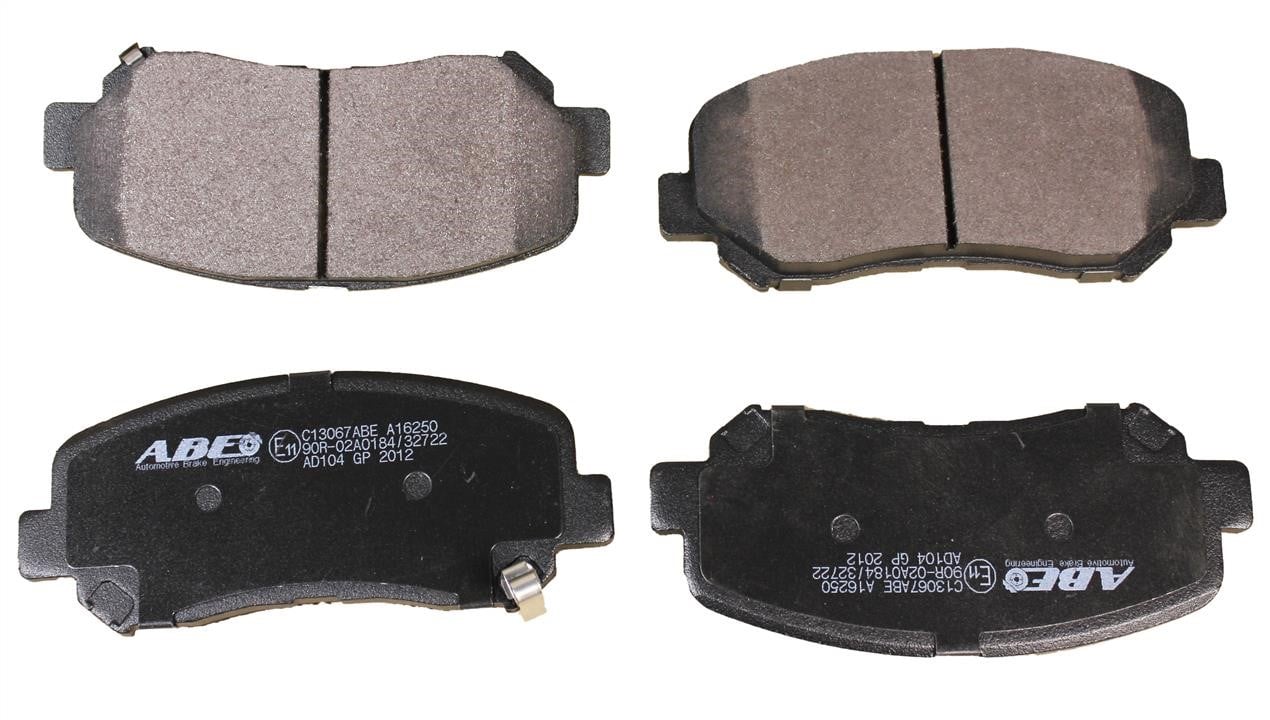 ABE C13067ABE Front disc brake pads, set C13067ABE: Buy near me in Poland at 2407.PL - Good price!