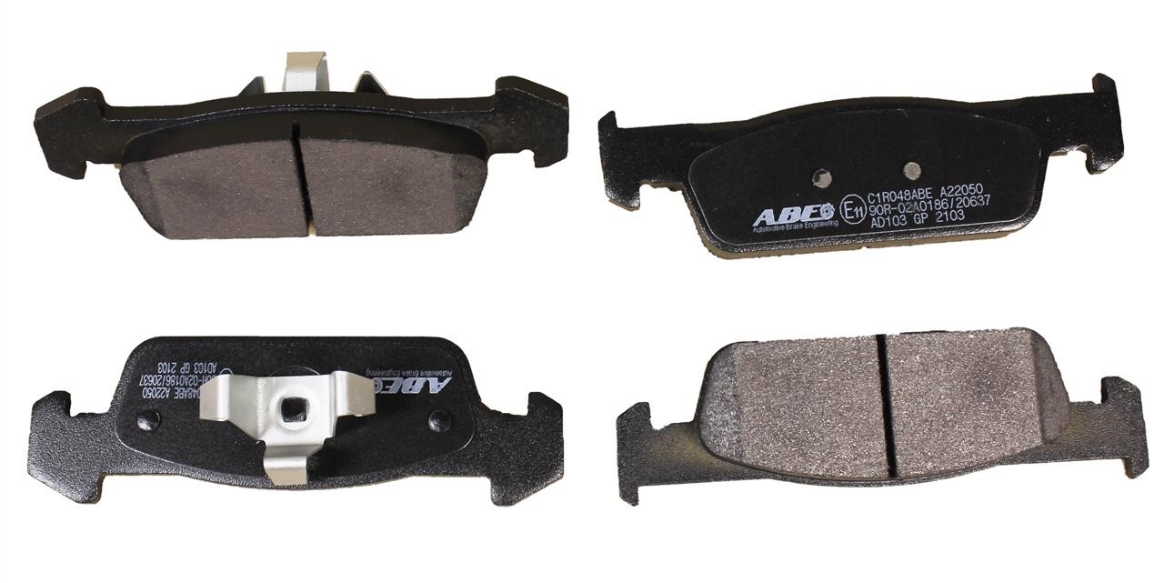 ABE C1R048ABE Front disc brake pads, set C1R048ABE: Buy near me in Poland at 2407.PL - Good price!