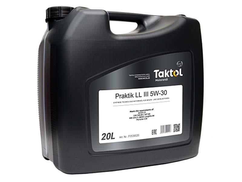 Taktol P0530020 Engine oil Taktol Praktik LL-III 5W-30, 20L P0530020: Buy near me in Poland at 2407.PL - Good price!