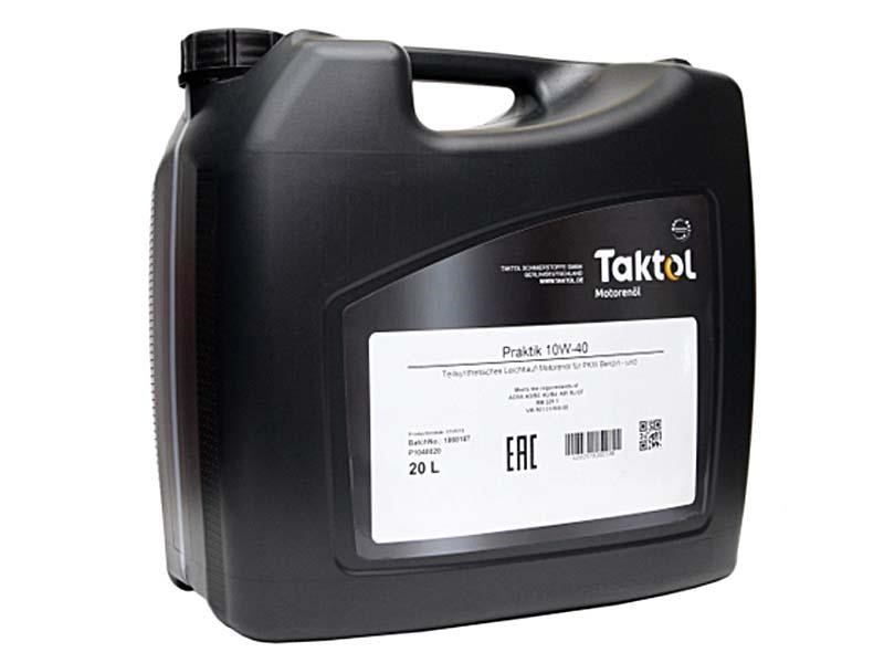 Taktol P1040020 Engine oil Taktol Praktik 10W-40, 20L P1040020: Buy near me in Poland at 2407.PL - Good price!