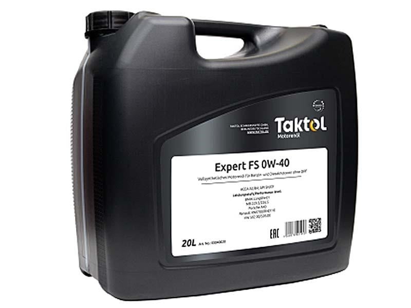 Taktol E0040020 Моторное масло Taktol Expert FS 0W-40, 20л E0040020: Отличная цена - Купить в Польше на 2407.PL!