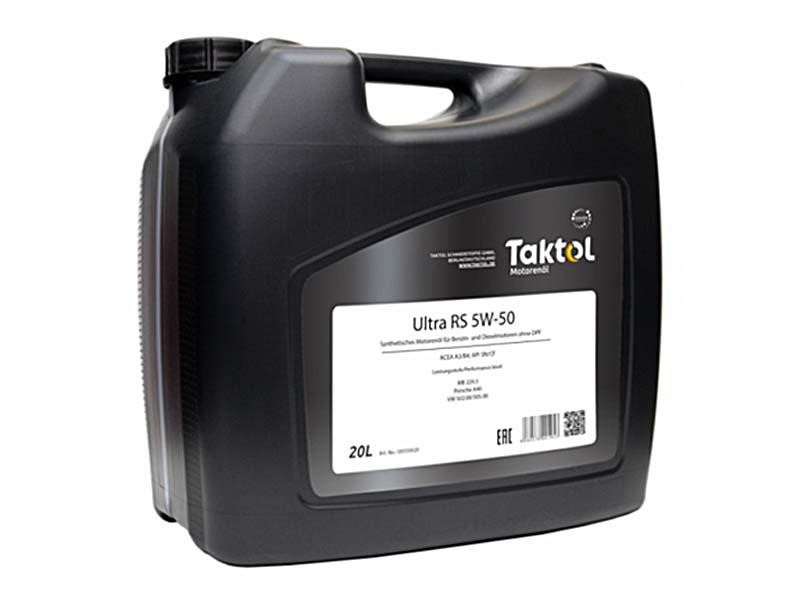Taktol U0550020 Моторное масло Taktol Ultra RS 5W-50, 20л U0550020: Отличная цена - Купить в Польше на 2407.PL!