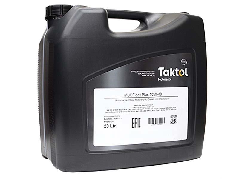 Taktol M1040020 Engine oil Taktol MultiFleet Plus 10W-40, 20L M1040020: Buy near me in Poland at 2407.PL - Good price!