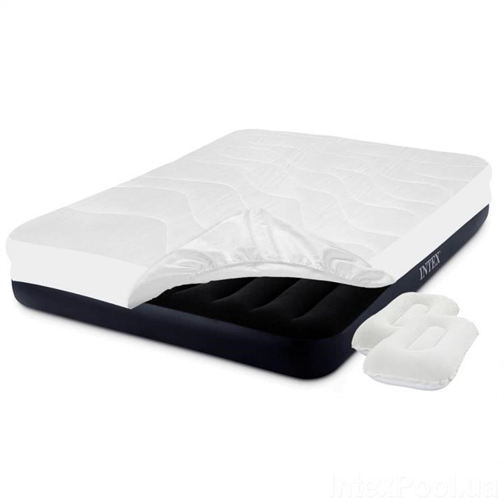 Intex 64150-3 Inflatable mattress 152 x 203 x 25 cm, with built-in electrical pump, mattress cover and two pillows. Double 641503: Buy near me at 2407.PL in Poland at an Affordable price!