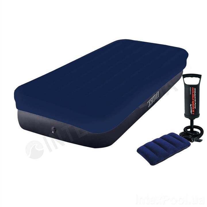 Intex 64756-3 Inflatable mattress 76 x 191 x 25 cm, with mattress cover, pillow, pump. Single 647563: Buy near me in Poland at 2407.PL - Good price!