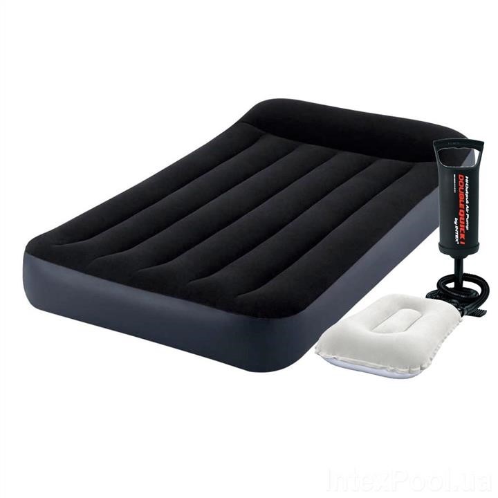 Intex 64141-2 Inflatable mattress 99 x 191 x 25 cm, with a pump, pillow. Single 641412: Buy near me in Poland at 2407.PL - Good price!