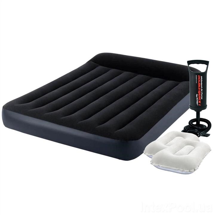 Intex 64142-2 Inflatable mattress 137 x 191 x 25 cm, with a pump, pillows. 641422: Buy near me in Poland at 2407.PL - Good price!