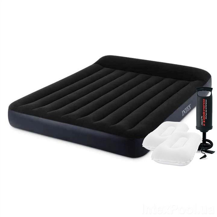 Intex 64143-2 Inflatable mattress 152 x 203 x 25 cm, with a pump, pillows. Double 641432: Buy near me in Poland at 2407.PL - Good price!
