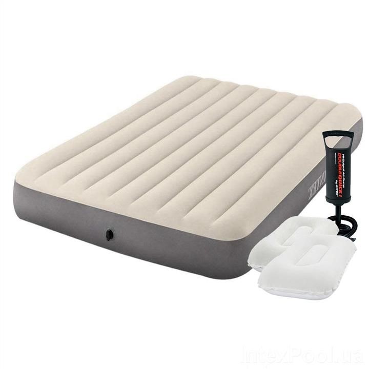 Intex 64103-2 Inflatable mattress 152 x 203 x 25 cm, with a pump, pillows. Double 641032: Buy near me in Poland at 2407.PL - Good price!