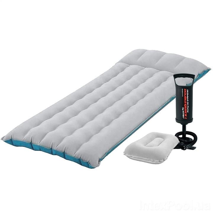 Intex 67997-2 Inflatable mattress 67 x 184 x 17 cm, with a pillow, pump. Single 679972: Buy near me in Poland at 2407.PL - Good price!