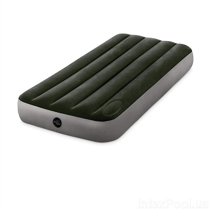 Intex 64760-3 Inflatable mattress of 76 x 191 x 25 cm with a foot (built-in) pump, a mattress cover and pillow. Single 647603: Buy near me in Poland at 2407.PL - Good price!