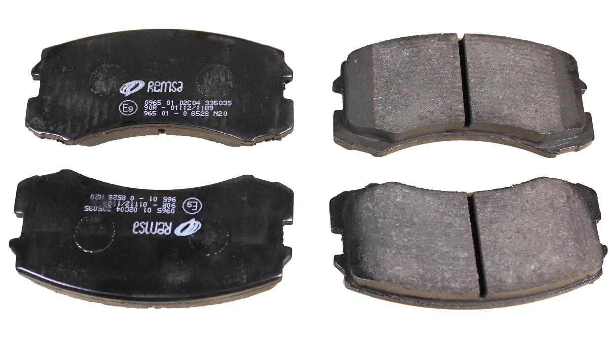 Remsa 0965.01-DEFECT Disc brake pads, set. Not a kit, missing wear sensors 096501DEFECT: Buy near me in Poland at 2407.PL - Good price!