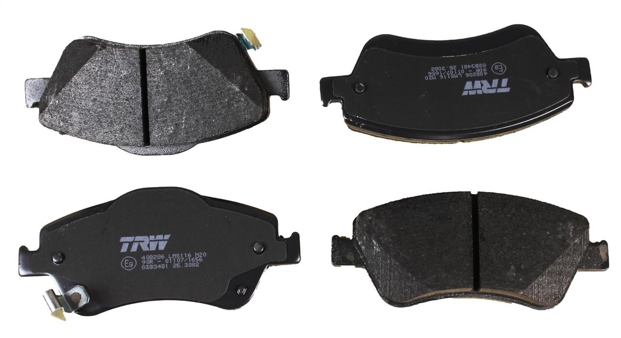 TRW GDB3481 TRW COTEC disc brake pads, set GDB3481: Buy near me in Poland at 2407.PL - Good price!