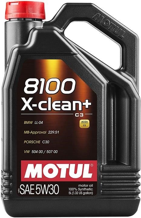 Motul 102020 Моторное масло Motul 8100 X-Clean 5W-30, 5л 102020: Отличная цена - Купить в Польше на 2407.PL!