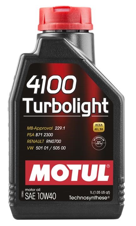 Motul 102774 Engine oil Motul 4100 TURBOLIGHT 10W-40, 1L 102774: Buy near me at 2407.PL in Poland at an Affordable price!