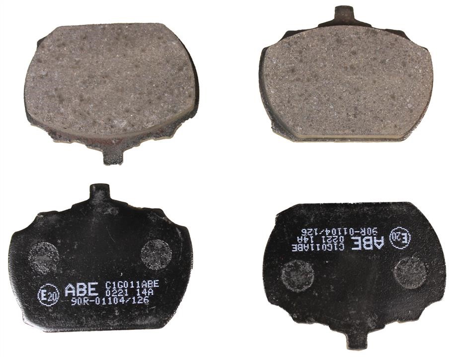ABE C1G011ABE Front disc brake pads, set C1G011ABE: Buy near me in Poland at 2407.PL - Good price!
