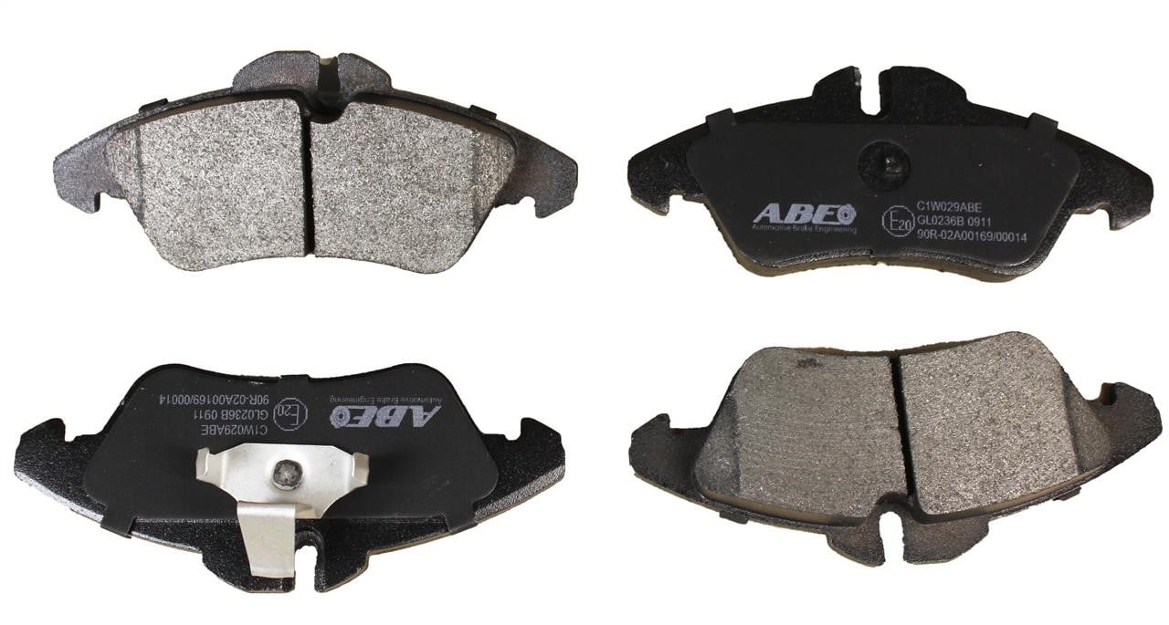 ABE C1W029ABE Front disc brake pads, set C1W029ABE: Buy near me in Poland at 2407.PL - Good price!