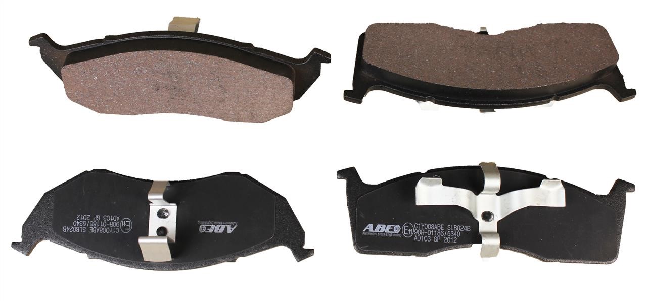 ABE C1Y008ABE Front disc brake pads, set C1Y008ABE: Buy near me at 2407.PL in Poland at an Affordable price!