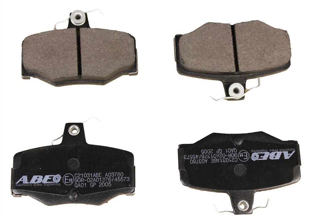 ABE C21031ABE Rear disc brake pads, set C21031ABE: Buy near me at 2407.PL in Poland at an Affordable price!