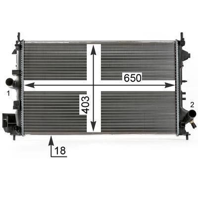 Mahle/Behr CR 17 000P Radiator, engine cooling CR17000P: Buy near me in Poland at 2407.PL - Good price!