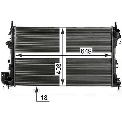 Mahle/Behr CR 40 000P Radiator, engine cooling CR40000P: Buy near me in Poland at 2407.PL - Good price!
