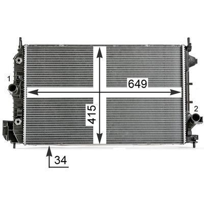 Mahle/Behr CR 9 000P Radiator, engine cooling CR9000P: Buy near me in Poland at 2407.PL - Good price!