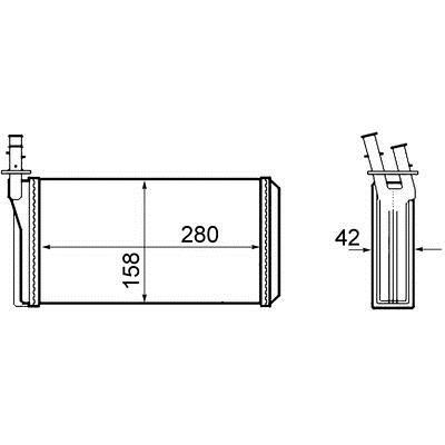 Mahle/Behr AH 63 000S Радіатор опалювача салону AH63000S: Приваблива ціна - Купити у Польщі на 2407.PL!