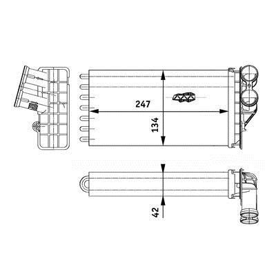 Mahle&#x2F;Behr Радіатор опалювача салону – ціна