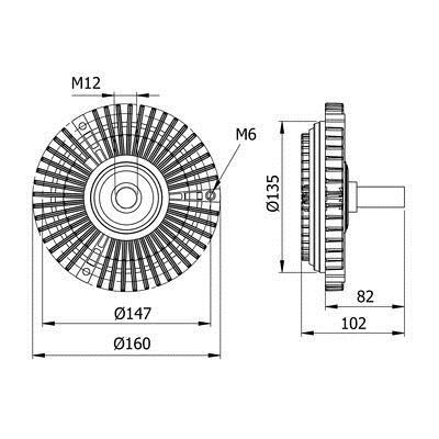 Mahle/Behr CFC 29 000S Вискомуфта в сборе CFC29000S: Отличная цена - Купить в Польше на 2407.PL!