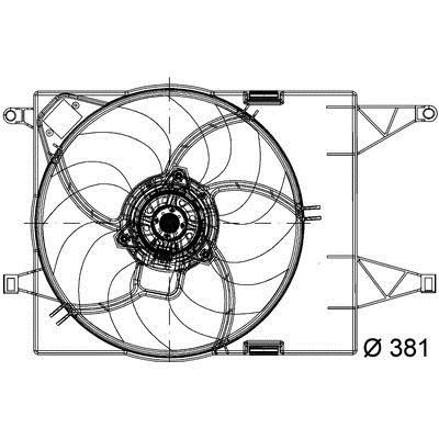 Mahle/Behr CFF 202 000P Hub, engine cooling fan wheel CFF202000P: Buy near me in Poland at 2407.PL - Good price!