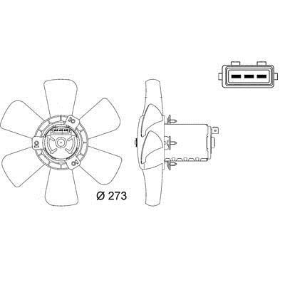 Mahle/Behr CFF 7 000S Hub, engine cooling fan wheel CFF7000S: Buy near me at 2407.PL in Poland at an Affordable price!