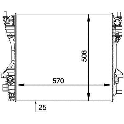 Mahle/Behr CR 1364 000P Радиатор охлаждения двигателя CR1364000P: Отличная цена - Купить в Польше на 2407.PL!