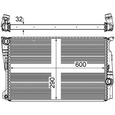 Mahle&#x2F;Behr Radiator, engine cooling – price 1230 PLN