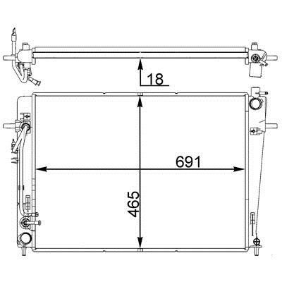 Mahle/Behr CR 1403 000P Радіатор охолодження двигуна CR1403000P: Приваблива ціна - Купити у Польщі на 2407.PL!