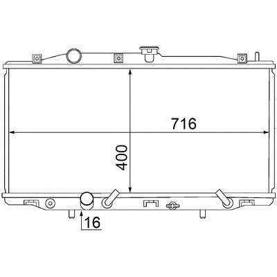 Mahle&#x2F;Behr Радіатор охолодження двигуна – ціна 364 PLN
