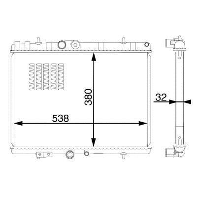 Mahle/Behr CR 1598 000S Kühler motorkühlung CR1598000S: Kaufen Sie zu einem guten Preis in Polen bei 2407.PL!