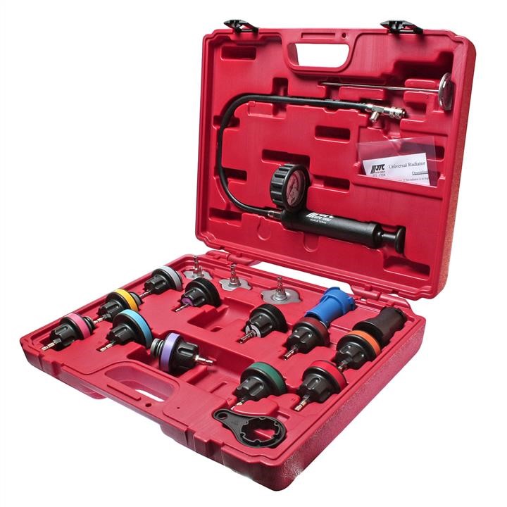 JTC JTC-1528 Cooling system tightness test kit 19 items in a case JTC1528: Buy near me in Poland at 2407.PL - Good price!