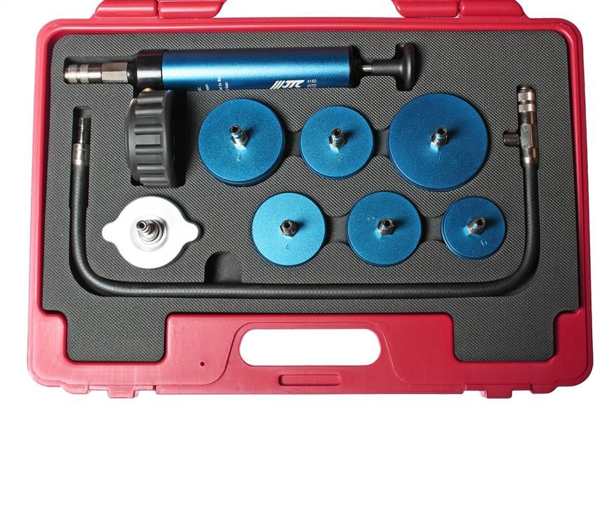 A set of tools for testing the tightness of the cooling system of trucks case JTC JTC-4150