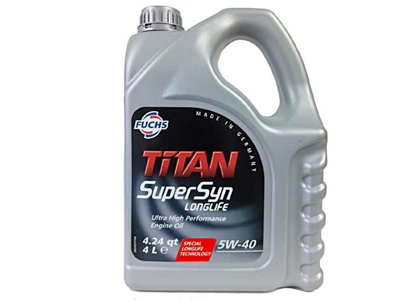 Fuchs 601876271 Engine oil Fuchs TITAN SUPERSYN LONGLIFE 5W-40, 4L 601876271: Buy near me at 2407.PL in Poland at an Affordable price!