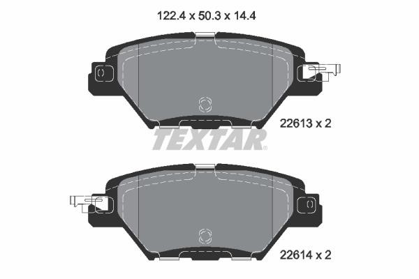 Textar 2261301 Brake Pad Set, disc brake 2261301: Buy near me in Poland at 2407.PL - Good price!