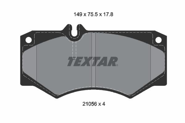 Textar 2105601 Brake Pad Set, disc brake 2105601: Buy near me in Poland at 2407.PL - Good price!