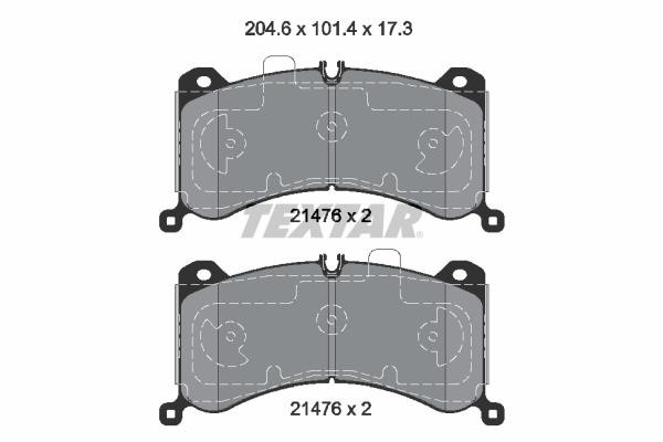 Textar 2147601 Brake Pad Set, disc brake 2147601: Buy near me in Poland at 2407.PL - Good price!