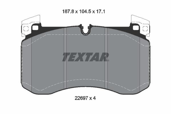 Textar 2269701 Brake Pad Set, disc brake 2269701: Buy near me at 2407.PL in Poland at an Affordable price!