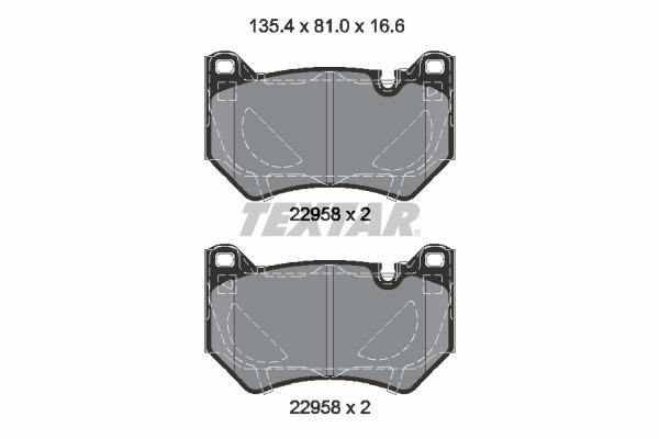 Textar 2295801 Scheibenbremsbeläge, Set 2295801: Bestellen Sie in Polen zu einem guten Preis bei 2407.PL!