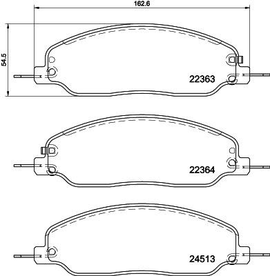 Textar 2236301 Brake Pad Set, disc brake 2236301: Buy near me in Poland at 2407.PL - Good price!