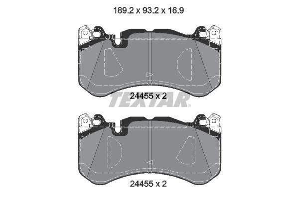 Textar 2445505 Brake Pad Set, disc brake 2445505: Buy near me in Poland at 2407.PL - Good price!