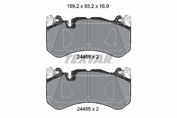 Textar 2445503 Scheibenbremsbeläge, Set 2445503: Kaufen Sie zu einem guten Preis in Polen bei 2407.PL!