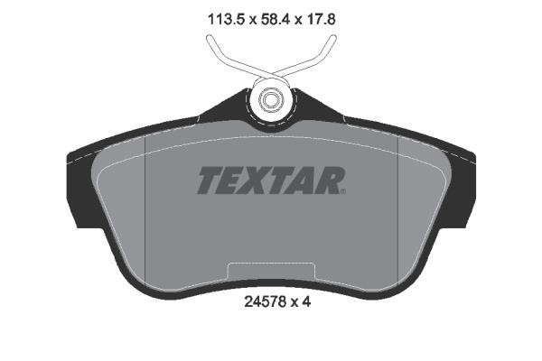 Textar 2457803 Brake Pad Set, disc brake 2457803: Buy near me in Poland at 2407.PL - Good price!