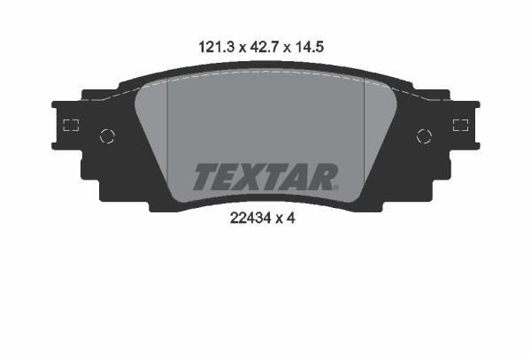 Textar 2243401 Brake Pad Set, disc brake 2243401: Buy near me in Poland at 2407.PL - Good price!