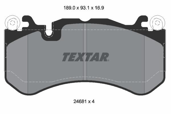 Textar 2468101 Brake Pad Set, disc brake 2468101: Buy near me in Poland at 2407.PL - Good price!